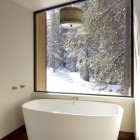 Ванная, модерн, панорамное окно
