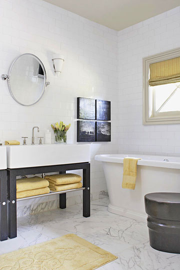 15 лучших оформлений зоны с умывальником в ванных