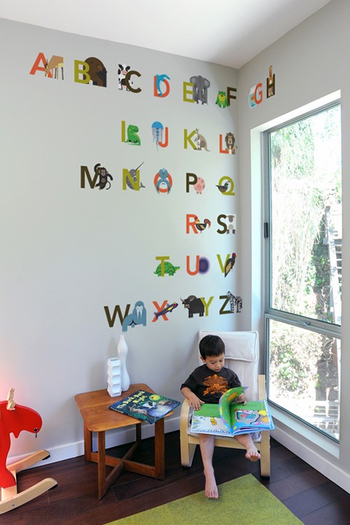 Алфавит в детской комнате