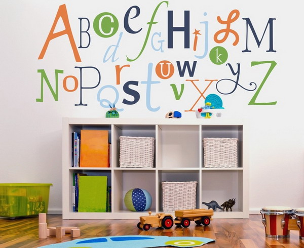 Алфавит в детской комнате