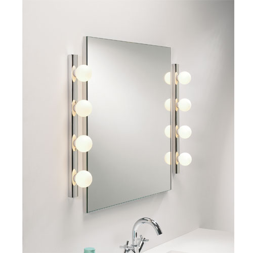 Правильное освещение в ванной возле зеркала