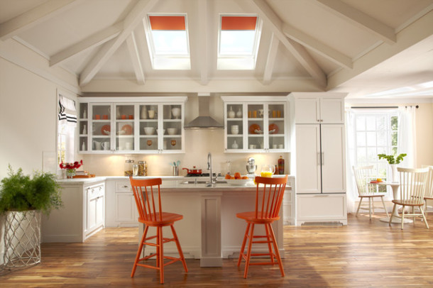 Оранжевая кухня. Фото оранжевых кухонь