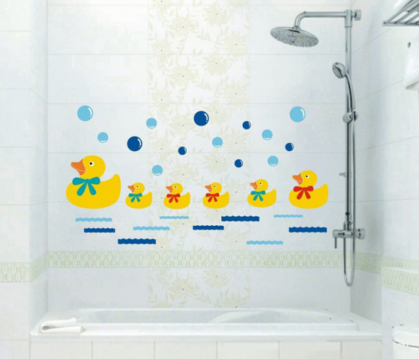 45-60CM-Cartoon-Yellow-Ducks-Bathe-font-b-Bathroom-b-font-Shower-Children-Boy-Decal-font