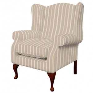 Кресло Denbigh в ткани Luxford Stripe Off White