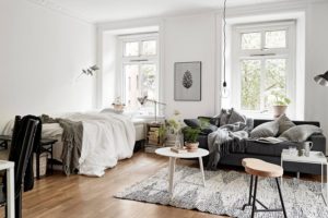 4 удачных примера совмещения спальни и гостиной